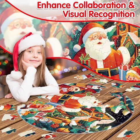 LINAYE Floor Puzzle for Kids Ages 4-8, Unicorn Floor Puzzles for Girls 4-6, Big Puzzles for Kids Toddlers, 48 Pieces Large Unicorn Puzzles for Toddlers Kids, Christmas Unicorn Gifts Toys for Girls in Kuwait
