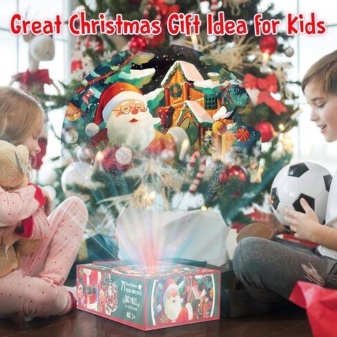 LINAYE Floor Puzzle for Kids Ages 4-8, Unicorn Floor Puzzles for Girls 4-6, Big Puzzles for Kids Toddlers, 48 Pieces Large Unicorn Puzzles for Toddlers Kids, Christmas Unicorn Gifts Toys for Girls in Kuwait