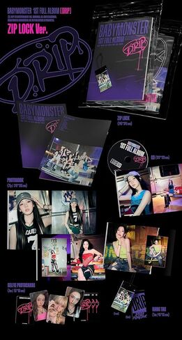 BABYMONSTER DRIP 1st Full Album Standard Ver(ZIP LOCK Ver.) in Saudi Arabia