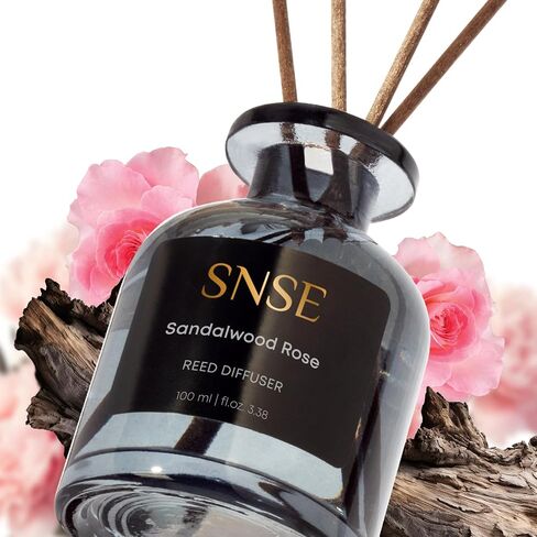 SNSE Garden Lavander Reed Diffuser Set | 3.38 oz Scent Fragrance Oil Diffuser for Bedroom, Bathroom, Home Décor and Gift, Decorative Air Fresheners with Sticks in Kuwait