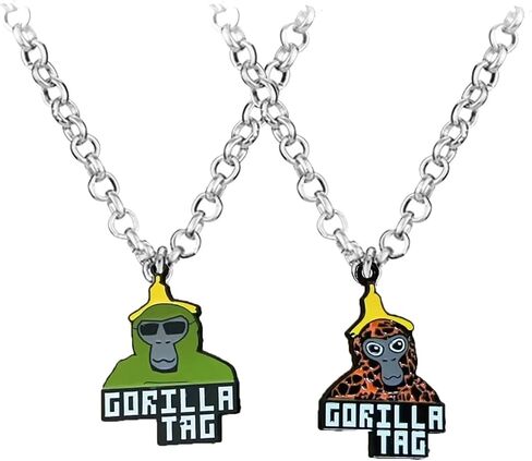 2-Piece Monkey Alloy Necklace for Men Women Fashion Game in Saudi Arabia