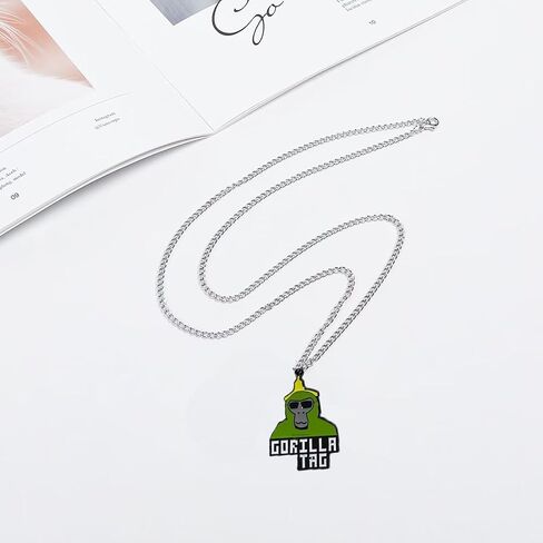 2-Piece Monkey Alloy Necklace for Men Women Fashion Game in Saudi Arabia