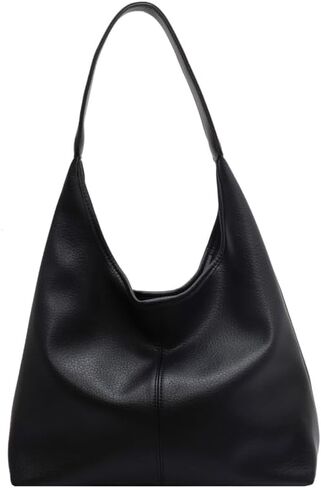 Hobo Bags for Women Slouchy Tote Bag Soft Casual PU Leather Shoulder Purses 2pcs Work Everyday Handbags in Saudi Arabia