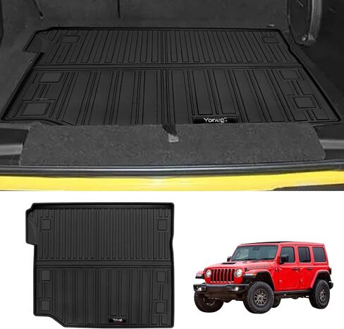Custom Floor Mats & Cargo Trunk Liner for 2018-2024 2025 Jeep Wrangler JL 4 Door Accessories All Weather TPE Protection Mat (for 2018-2025 Jeep Wrangler JL 4 Door) in Kuwait