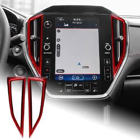 AIRSPEED Hard Carbon Fiber for Subaru WRX/WRX STI 2022 2023, for Subaru Crosstrek 2024 Center Console Cover Above Driver Side Air Vent Interior Accessories, Black