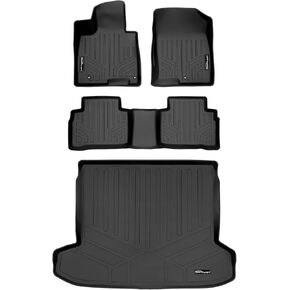 SMARTLINER All Weather Custom Fit Black 2 Row Floor Mats and Cargo Liner Set Compatible with 2022-2023 Hyundai Tucson (Cargo with Optional Bose Premium Audio System)