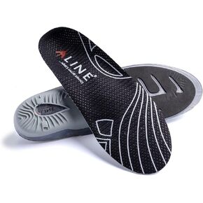 ALINE Climate Shoe Inserts – Insole for Cold Weather, Shock Absorbent, Arch Support, Comfort and Warmth. Insoles for Men and Women. Black - Men 9.5-10.5 / Women 10.5-11.5 / EU 42.5-44