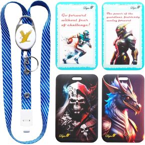 Diyin's Sci-Fi & Futurism ID Badge Holders, Designed for Rugby Fans, Programmers, Anime Enthusiasts, Game Developers, Futurists, and Beyond