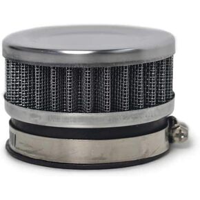 0069 Motorcycle Air Filter 58mm Universal Engine Airflow Round Easy installation Gas Fuel Black Metal Plastic