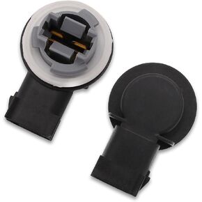 2 PCS Car Tail Light Bulb Socket, 2.55" x 1.18" x 1.02" Tail Light Wiring Harness Connector Adapter, Retrofit Repair Replacement Parts, for Dodge Ram 1500 2500 3500 2009-2020 (Black)