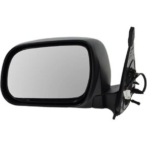 TRQ Left Mirror Power with Textured Cover Drivers Side Compatible with 2005-2011 Toyota Tacoma TO1320256