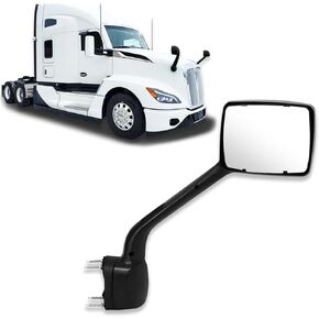 Black Hood Mirror for Kenworth T680 2022 2023 2024 Replacement Driver Left Side OE Kenworth T680 Mirror Accessories