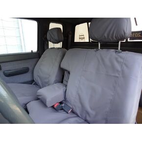 Durafit Seat Covers, Made to fit 1995-2000 Tacoma 60/40 Split Bench Custom Seat Covers. Gray Endura