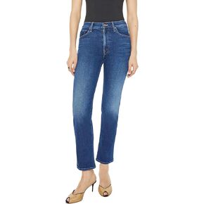 MOTHER Women's The Mid Rise Rider Flood Jeans