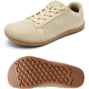 Men's Barefoot Walking Shoes Wide Toe Sneakers Zero Drop Minimalist Sneakers Non-Slip Breathable Comfortable Lightweight Casual Shoes