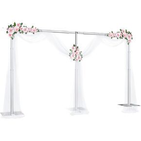 Heavy Duty Backdrop Stand 8.6x20ft, Pipe and Drape Backdrop Stand Kit, Adjustable Metal Frame, Background Stand Backdrop for Wedding Photography Birthday Party Decorations