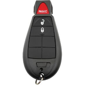 Keyless Entry Key Fob Cover fit for 2013-2018 Dodge Ram Truck 1500 2500 3500 Replacement Smart Key Fob Case Shell (4 Buttons)