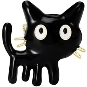 Lovely Enamel Cat Brooch Black Pet Animal Badge Party Casual Brooch Collar Pin Lapel Pin Decorative Brooch Jewelry Gift