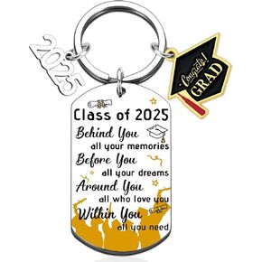 igvean Graduation Gifts for Her Him Class Of 2025 Graduation Keychain for College University High Middle School Students Graduate Boys Girls Inspirational Gifts for Daughter Son Graduating