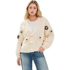 Women's Viola Flower Cardigan