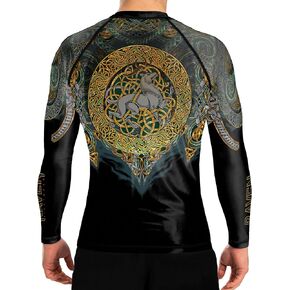 Raven Fightwear Men's Celtic Rash Guard BJJ MMA