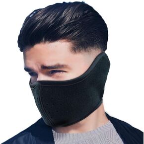 Balaclava Half Face Mask Winter Fleece Ear Warmer Men Women for Skiing Snowboarding Motorcycling Cycling Outdoor Sports
