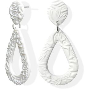 Colorful Handmade Teardrop Earrings For Women Dangling Lightweight Dangle Earrings Unique Statement Jewelry Accessories