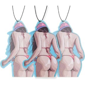 Sexy Woman Car Air Freshener 4 Pack Scented With Essential Oils By Fresh Fresheners