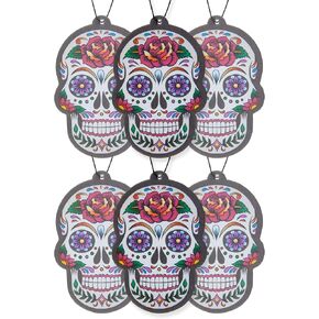 Skull Car Air Freshener 6 Pack Scented With Essential Oils By Fresh Fresheners