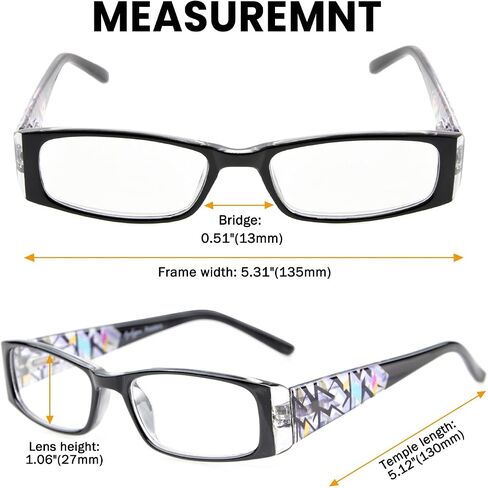 GUD 10 Pack Half Moon Reading glasses for Women Stylish Readers in Saudi Arabia