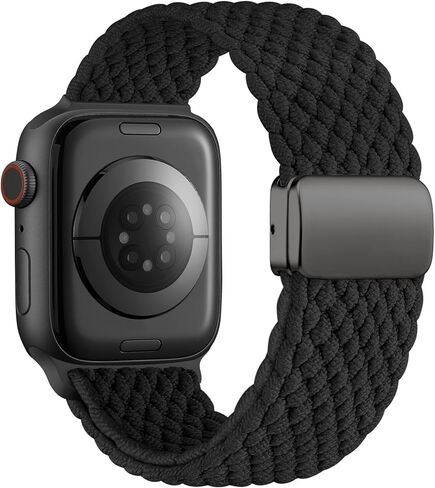 Charlam Sport Solo Loop متوافق مع سوار ساعة Apple 49 مم 45 مم 44 مم 42 مم 41 مم 40 مم 38 مم للرجال والنساء، حزام مضفر من النايلون المغناطيسي القابل للتعديل لساعة iWatch Ultra 2 SE Series 9 8 7 6 5 4 3 2 1 in Kuwait