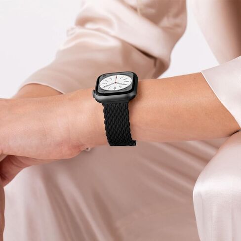 Charlam Sport Solo Loop متوافق مع سوار ساعة Apple 49 مم 45 مم 44 مم 42 مم 41 مم 40 مم 38 مم للرجال والنساء، حزام مضفر من النايلون المغناطيسي القابل للتعديل لساعة iWatch Ultra 2 SE Series 9 8 7 6 5 4 3 2 1 in Kuwait