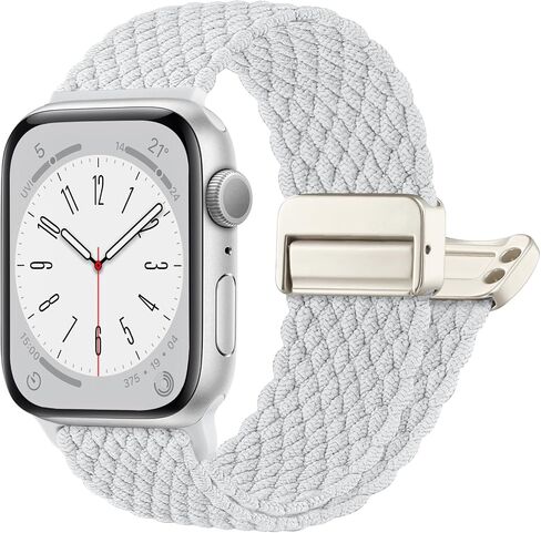 Charlam Sport Solo Loop متوافق مع سوار ساعة Apple 49 مم 45 مم 44 مم 42 مم 41 مم 40 مم 38 مم للرجال والنساء، حزام مضفر من النايلون المغناطيسي القابل للتعديل لساعة iWatch Ultra 2 SE Series 9 8 7 6 5 4 3 2 1 in Saudi Arabia