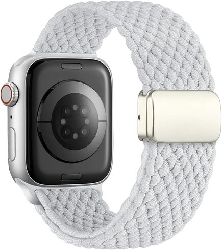 Charlam Sport Solo Loop متوافق مع سوار ساعة Apple 49 مم 45 مم 44 مم 42 مم 41 مم 40 مم 38 مم للرجال والنساء، حزام مضفر من النايلون المغناطيسي القابل للتعديل لساعة iWatch Ultra 2 SE Series 9 8 7 6 5 4 3 2 1 in Saudi Arabia