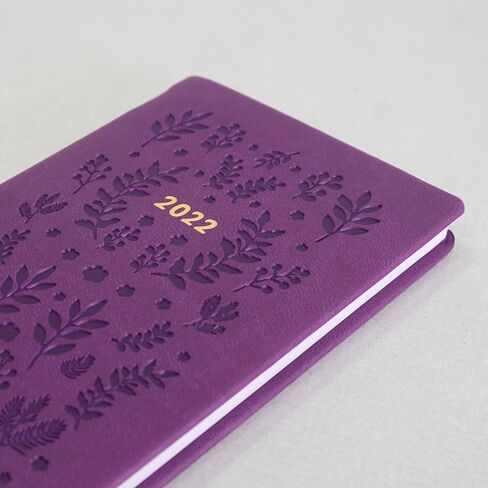 Letts of London® Woodland 2025 Weekly Planner, 12 Months, January to December, Sewn Binding, Medium Pocket, 5.875" x 3.125", Multilingual, Purple (C082175-25) in Kuwait