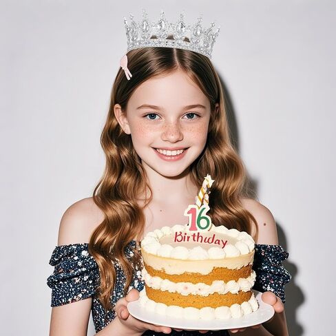 Kamirola -Full Round Queen Crowns Rhinestone Wedding Crowns and Tiaras for Women Costume Party Hair Accessories Princess Birthday Crowns Crystal Bridal Crowns for Prom Birthday Costume Party TR 71 in Kuwait
