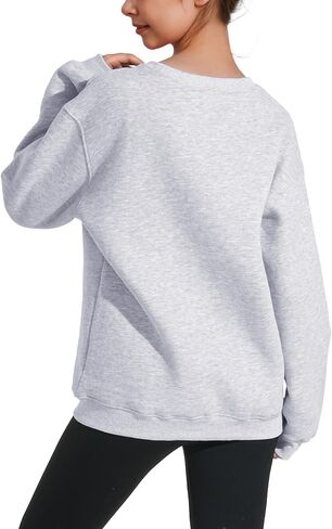 KEREDA Girls Crewneck Oversized Sweatshirt Long Sleeve Tops Loose Pullover Solid Fleece Clothes 7-14 Years in Kuwait