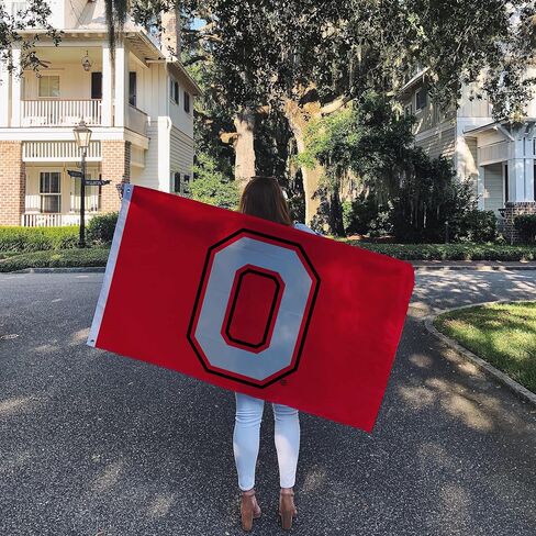 Desert Cactus Ohio State University Flag Buckeyes OSU Flag Banners 100% Polyester Indoor Outdoor 3x5 feet Flags (Style 4) in Saudi Arabia