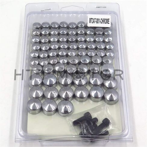 HTTMT MT247-001-BK Black Bolts Toppers Caps Compatible with 2007-2013 Harley FLT FLH in Kuwait