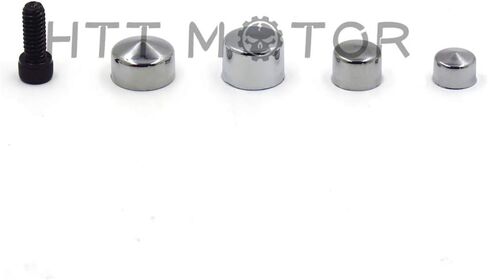 HTTMT MT247-001-BK Black Bolts Toppers Caps Compatible with 2007-2013 Harley FLT FLH in Kuwait