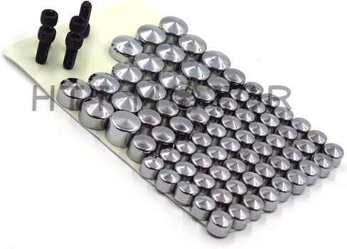 HTTMT MT247-001-BK Black Bolts Toppers Caps Compatible with 2007-2013 Harley FLT FLH in Kuwait