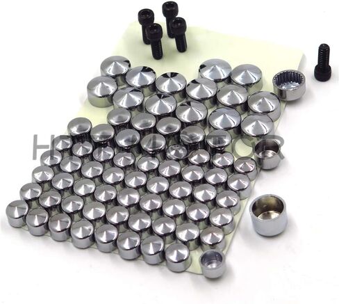 HTTMT MT247-001-BK Black Bolts Toppers Caps Compatible with 2007-2013 Harley FLT FLH in Kuwait