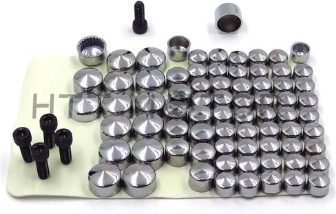 HTTMT MT247-001-BK Black Bolts Toppers Caps Compatible with 2007-2013 Harley FLT FLH in Kuwait