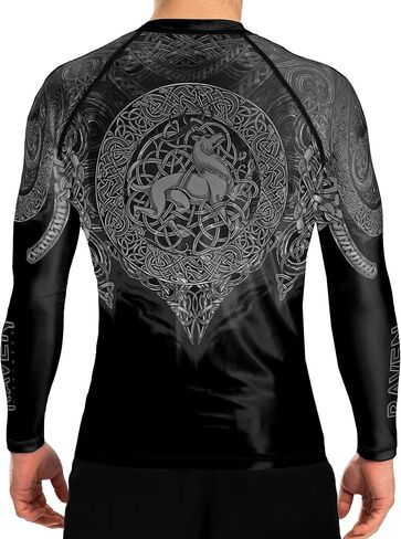 حذاء Raven Fightwear للرجال من نوع Celtic Rash Guard BJJ MMA in Kuwait