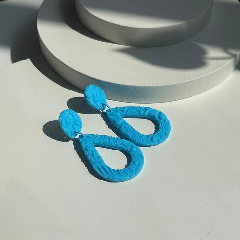 Colorful Handmade Teardrop Earrings For Women Dangling Lightweight Dangle Earrings Unique Statement Jewelry Accessories in Saudi Arabia