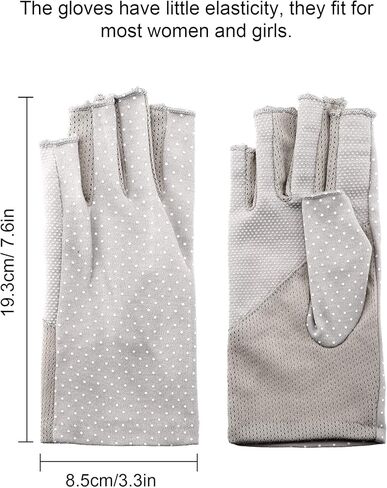 Maxdot Fingerless Gloves Non Slip UV Protection Driving Gloves Summer Outdoor Gloves for Women in Kuwait