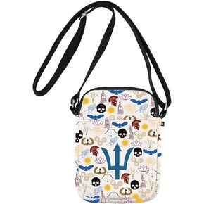 G2TUP Percy Camp Half Blood Crossbody Bag Percy Poseidon Symbol Gifts Camp Half Blood Gifts Lightning Thief Shoulder Bag