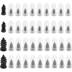 40PCS Tire Repair Rubber Nail, Spiral Rubber Nails, Tire Screw Plug Fast Tool Self Service Tire Repair Nail for car, Motorcycle, Truck, Tractor Tire Puncture Repair, Vacuum Tire Repair Kits