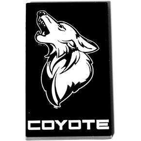 MF Auto Designs - GT350 Style Coyote Badge (White/Black)