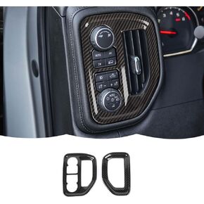 RT-TCZ Dashboard Side Air Vent AC Outlet Cover Trim Decoration Interior Accessories for Chevrolet Silverado 2019-2022,for GMC Sierra 2019-2022,Wood Grain